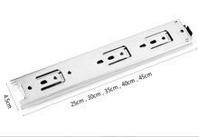 Load image into Gallery viewer, Drawer Rail Slide Rail Slideway Mute Three-Section Rail 25/30CM

