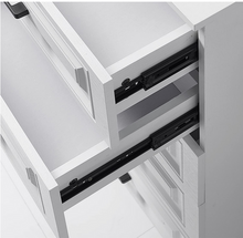 Load image into Gallery viewer, Drawer Rail Slide Rail Slideway Mute Three-Section Rail 30/35CM Black
