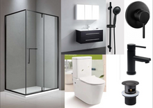 Load image into Gallery viewer, Bathroom Combo With 900mm Wall Hung Vanity H900 Black
