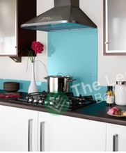 Load image into Gallery viewer, Glass Splash Back 900*750mm White / Sky Blue
