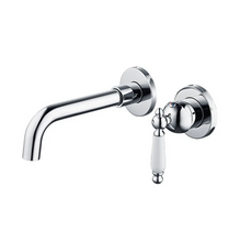 Load image into Gallery viewer, Retro Style Vintage Wall Mount Single Handle Chrome Bathroom Sink Faucet
