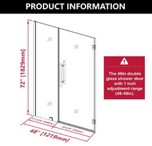 Load image into Gallery viewer, Frameless Door -Invisible aesthetic - configurability 1200mm
