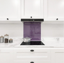 Load image into Gallery viewer, Glass Splash Back 600*600mm Lime/Purple
