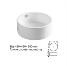 Load image into Gallery viewer, Counter Top Ceramic Basin A028
