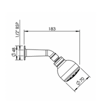 Load image into Gallery viewer, Methven Echo Shower Rose (chrome graphite)
