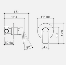 Load image into Gallery viewer, Caroma Morgana Wall Mixer for Bath Shower Chrome 80303C
