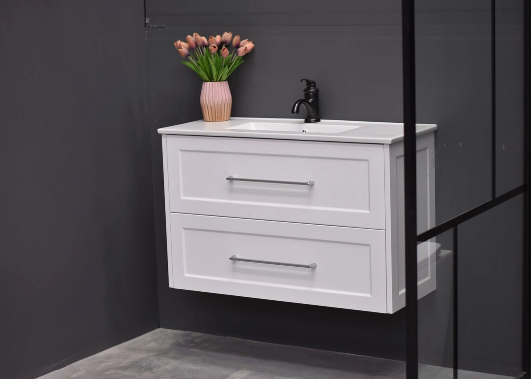 Vanity - Jess Series H900 Wall Hung White - 100% Water Proof