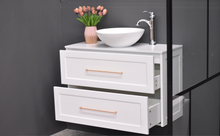 Load image into Gallery viewer, White Shaker Style Vanity with Stone Top 900/1200mm
