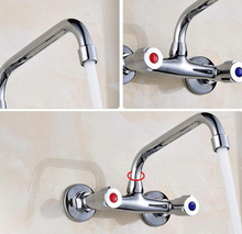 Load image into Gallery viewer, 2 hole wall-mounted washbasin mixer 2015

