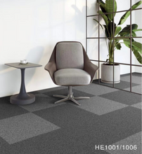 Load image into Gallery viewer, Polyvinyl Chloride Pvc Backing Pp Carpet Tile 50x50cm Black/Dark Grey
