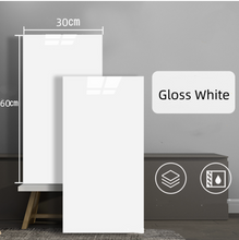 Load image into Gallery viewer, 10pcs of PVC gloss white wall tiles sticker  -30x60 cm
