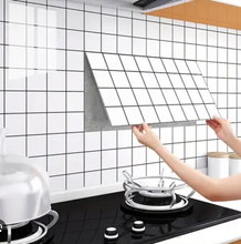 Load image into Gallery viewer, 10pcs of PVC Square pattern  wall tiles sticker -30x60 cm
