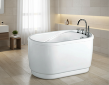 Load image into Gallery viewer, Acrylic small apartment bathtub - 1300mm

