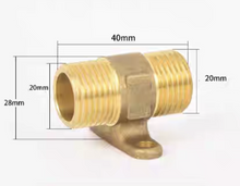 Load image into Gallery viewer, Brass Nugged Nipple 15mm
