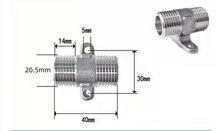 Load image into Gallery viewer, Brass Nugged Nipple 15mm
