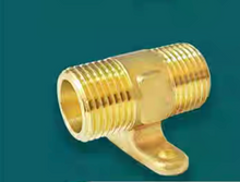 Load image into Gallery viewer, Brass Nugged Nipple 15mm
