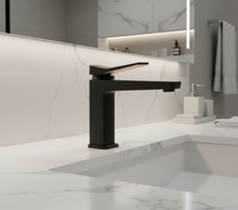 Load image into Gallery viewer, Aquatica Hix Basin Mixer Chrome/Black
