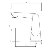 Load image into Gallery viewer, Aquatica Cue Basin Mixer AP
