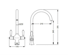 Load image into Gallery viewer, Aquatica Deja Vu Sink Mixer Brush Ross Gold
