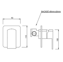 Load image into Gallery viewer, Aquatica Elements Shower Mixer with White/Black Marble
