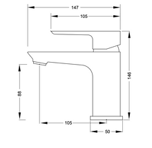 Load image into Gallery viewer, Aquatica Goccia Black Basin Mixer All Pressure
