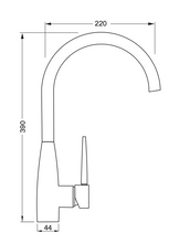 Load image into Gallery viewer, Aquatica Gesto Sink Mixer Gooseneck
