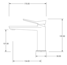 Load image into Gallery viewer, Aquatica Hix Basin Mixer Chrome/Black
