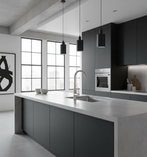 Load image into Gallery viewer, METHVEN Minimalist MK2 Sink Mixer Goose Neck Brushed Nickel / Black

