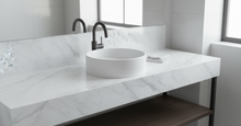 Load image into Gallery viewer, Solid Surface Cloudy Carrara Top 600-1500mm
