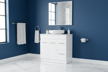 Load image into Gallery viewer, Misty White Style Freestanding Vanity with Stone Top 700/900m
