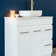 Load image into Gallery viewer, Misty White Style Freestanding Vanity with Stone Top 700/900m
