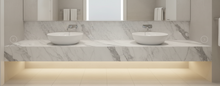 Load image into Gallery viewer, Solid Surface Cloudy Carrara Top 600-1500mm
