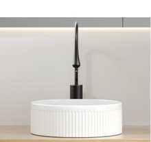 Load image into Gallery viewer, Counter Top Round Fluted Basin 370mm #025
