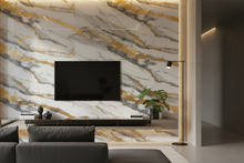 Load image into Gallery viewer, PVC UV Marble Stone Board - Gold And Bruno Blue
