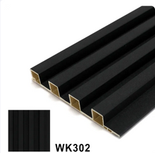 Load image into Gallery viewer, Fluted Panels 150x3000mm WPC Slated Wall Panel - Black
