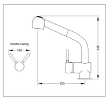 Load image into Gallery viewer, Aquatica Xera Sink Mixer Pullout Spray Chrome
