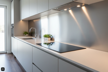 Load image into Gallery viewer, Splashback Cooker Kitchen Hob Splash Back Plate - Matte / Brushed Sliver
