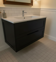 Load image into Gallery viewer, Bathroom Combo With 1000mm Wall Hung Vanity H900 Black
