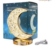 Load image into Gallery viewer, Rechargeable Moon/Round/Square/Star Projection Night Light with Touch Control
