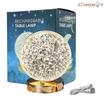 Load image into Gallery viewer, Rechargeable Moon/Round/Square/Star Projection Night Light with Touch Control
