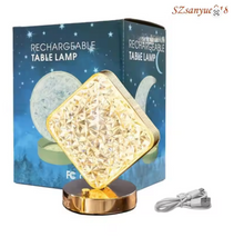 Load image into Gallery viewer, Rechargeable Moon/Round/Square/Star Projection Night Light with Touch Control
