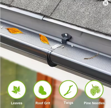 Load image into Gallery viewer, Aluminum Gutter Guardrail to Prevent Clogging Gutter Protection Cover

