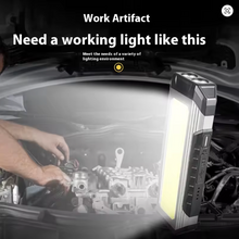 Load image into Gallery viewer, Portable Camping Flashlight COB Repair Work Light with Magnet
