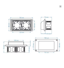 Load image into Gallery viewer, Caravan Motorhome Trailer Side Air Vent Ventilation Exhaust Fan RV White DC12V 13.2W

