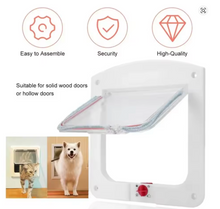 Load image into Gallery viewer, Pet Safe Cat Dog Door Hole Control Free In and Out Two-Way Adjustment
