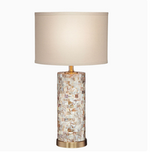 Load image into Gallery viewer, American Luxury Shell Table Lamp LED Cloth Art Desk Light
