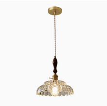 Load image into Gallery viewer, Modern French Minimalist Glass Flower Shape 1-Light Pendant Light
