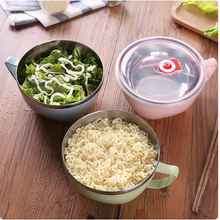 Load image into Gallery viewer, Stainless Steel Bowl with Handle Anti Scalding Kitchenware Mixing Bowl
