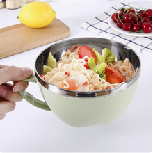 Load image into Gallery viewer, Stainless Steel Bowl with Handle Anti Scalding Kitchenware Mixing Bowl
