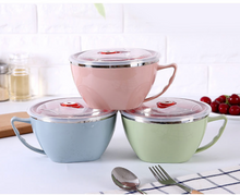Load image into Gallery viewer, Stainless Steel Bowl with Handle Anti Scalding Kitchenware Mixing Bowl
